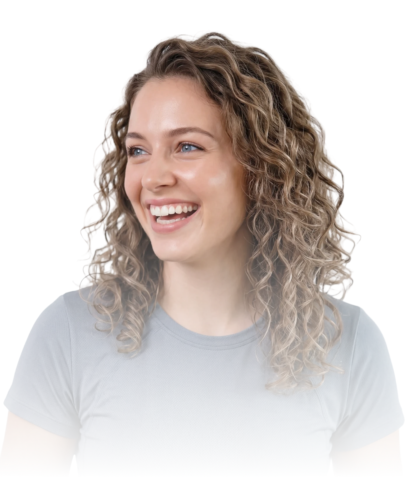 Woman smiling